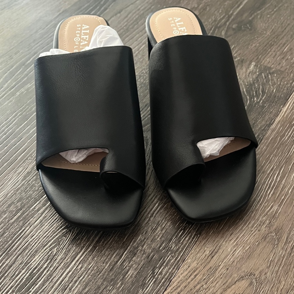 Alfani Women's Black Slide Mules